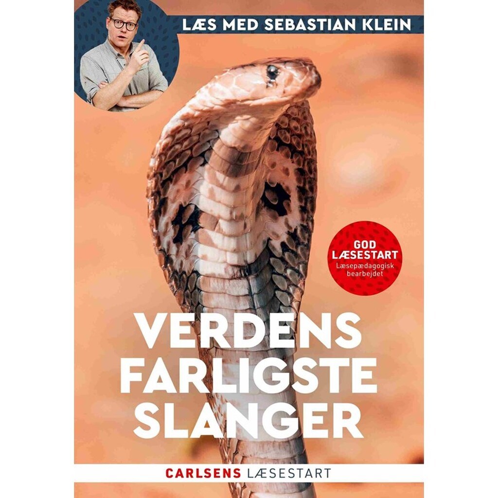 Læs med Sebastian Klein - Verdens farligste slange - Børnebog - Hardcover