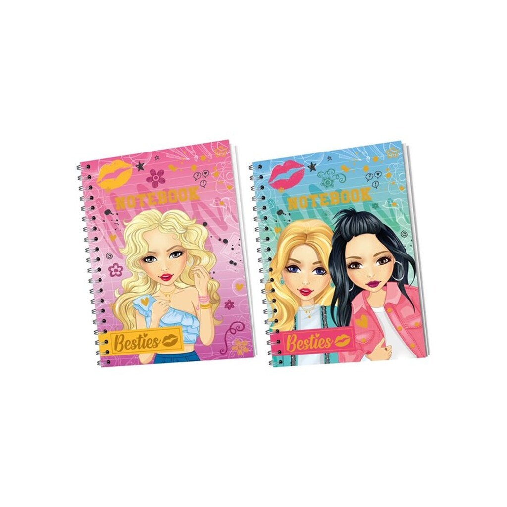 Creative Craft Group BESTIES Notesbog A5 120 sider. Lin. Ass.