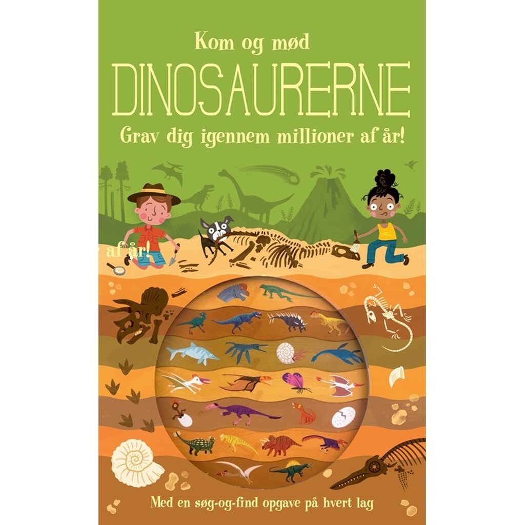Kom med tilbage i tiden og mød dinosaurerne - Børnebog - Papbog