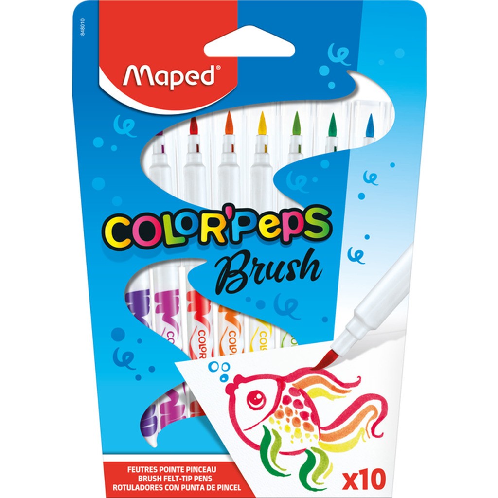 Maped Color&apos;Peps Brush penseltusser x10