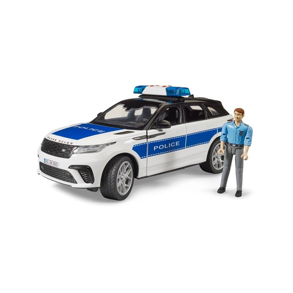 Bruder Range Rover Velar Police vehicle with policeman