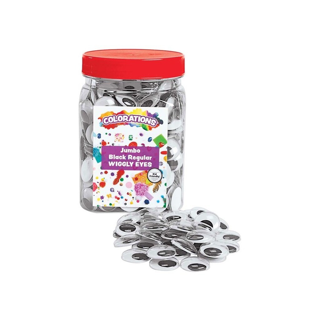 Colorations - Black Wiggle Eyes 100 pcs.