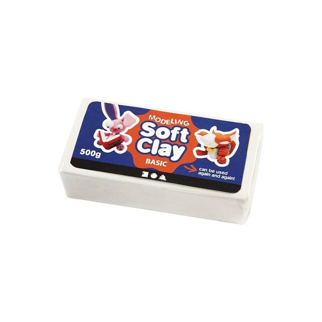 Creativ Company Soft Clay - White 500gr.