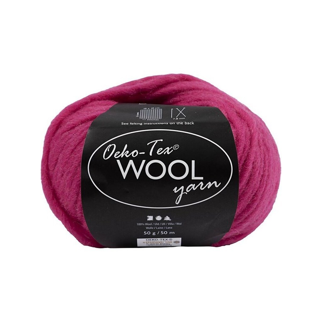 Creativ Company Wool yarn Pink 50m