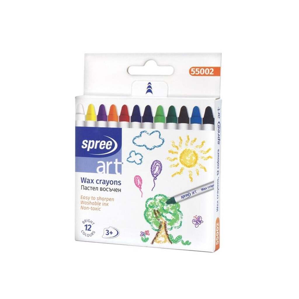SPREE Voksfarver 12 stk.