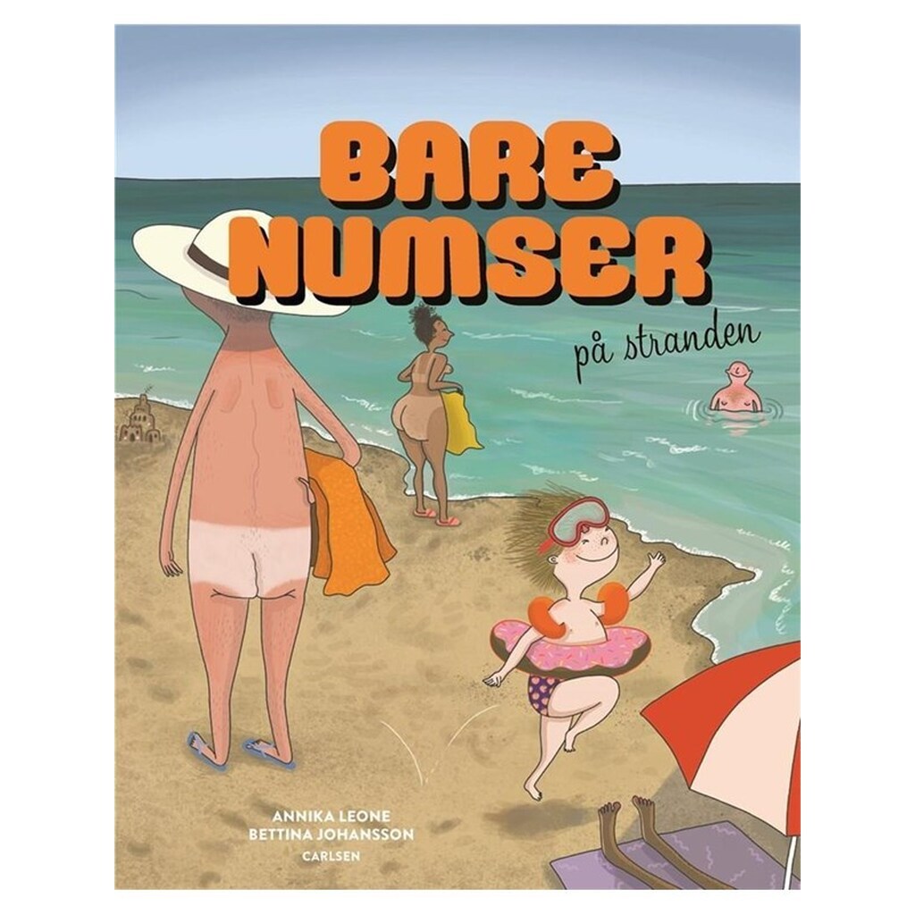 Bare numser på stranden - Børnebog - Hardcover