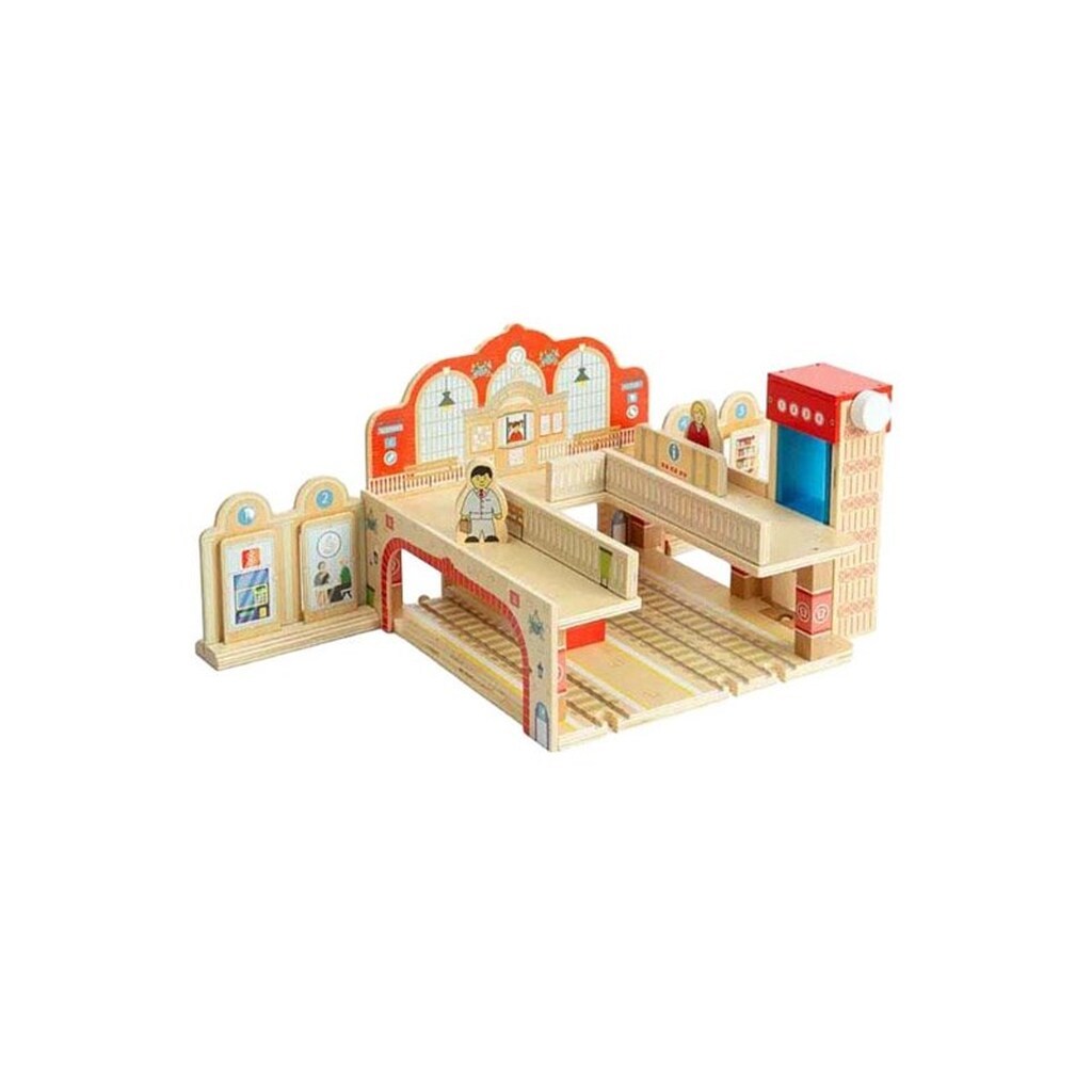 Bigjigs Wooden Grand Central Station Playset