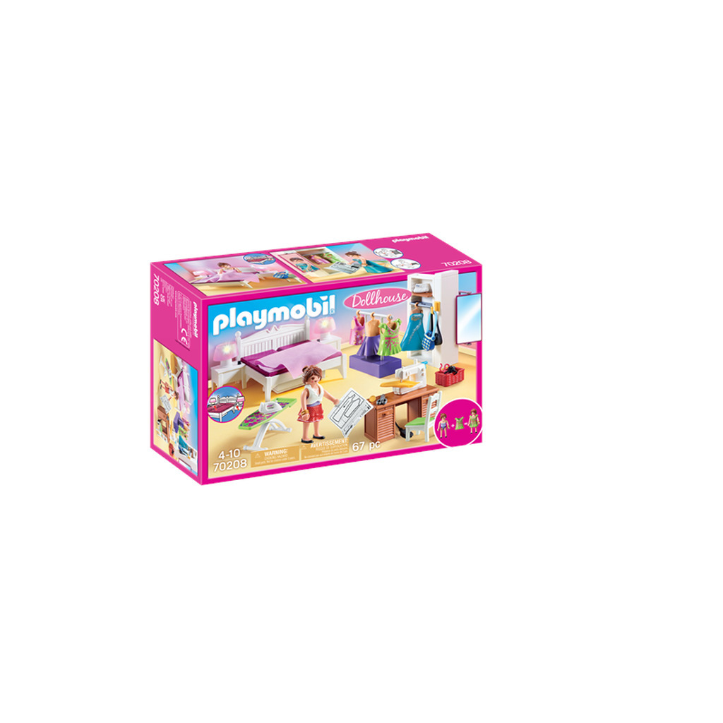 Playmobil Dollhouse - Soveværelse med syhjørne