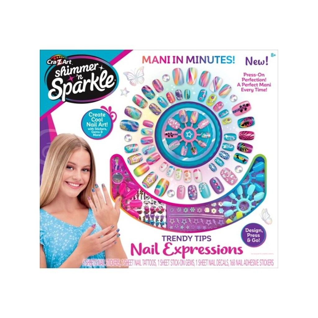 Shimmer n Sparkle  Trendy tips nail expressions