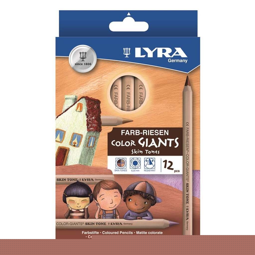 Lyra Color Giant Skin Tones 12 pcs BL