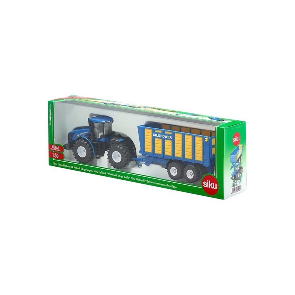SIKU 1:50 Traktor med Ensileringsvogn