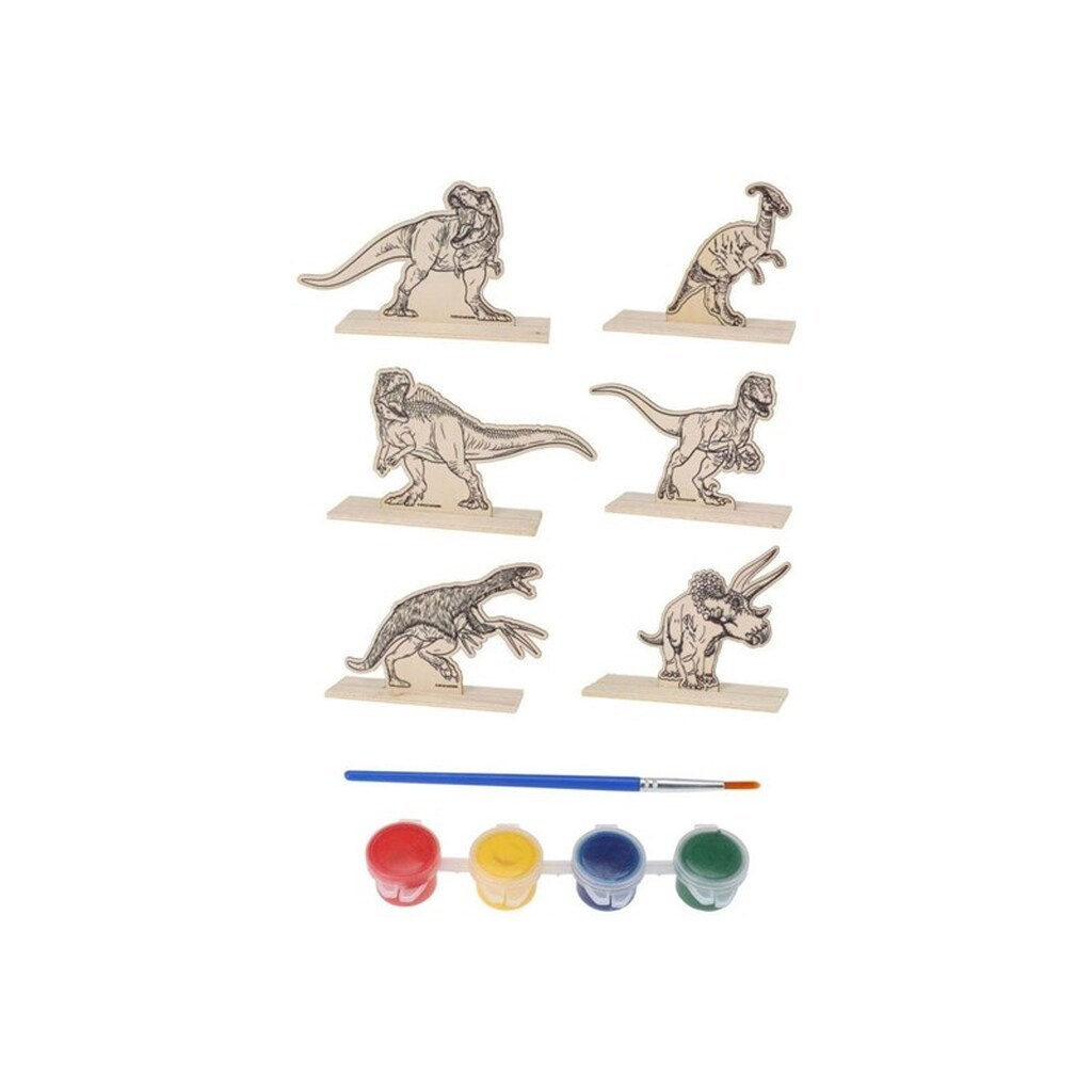 Artist &amp; Co Dino Paint Set Wood 6 pcs.