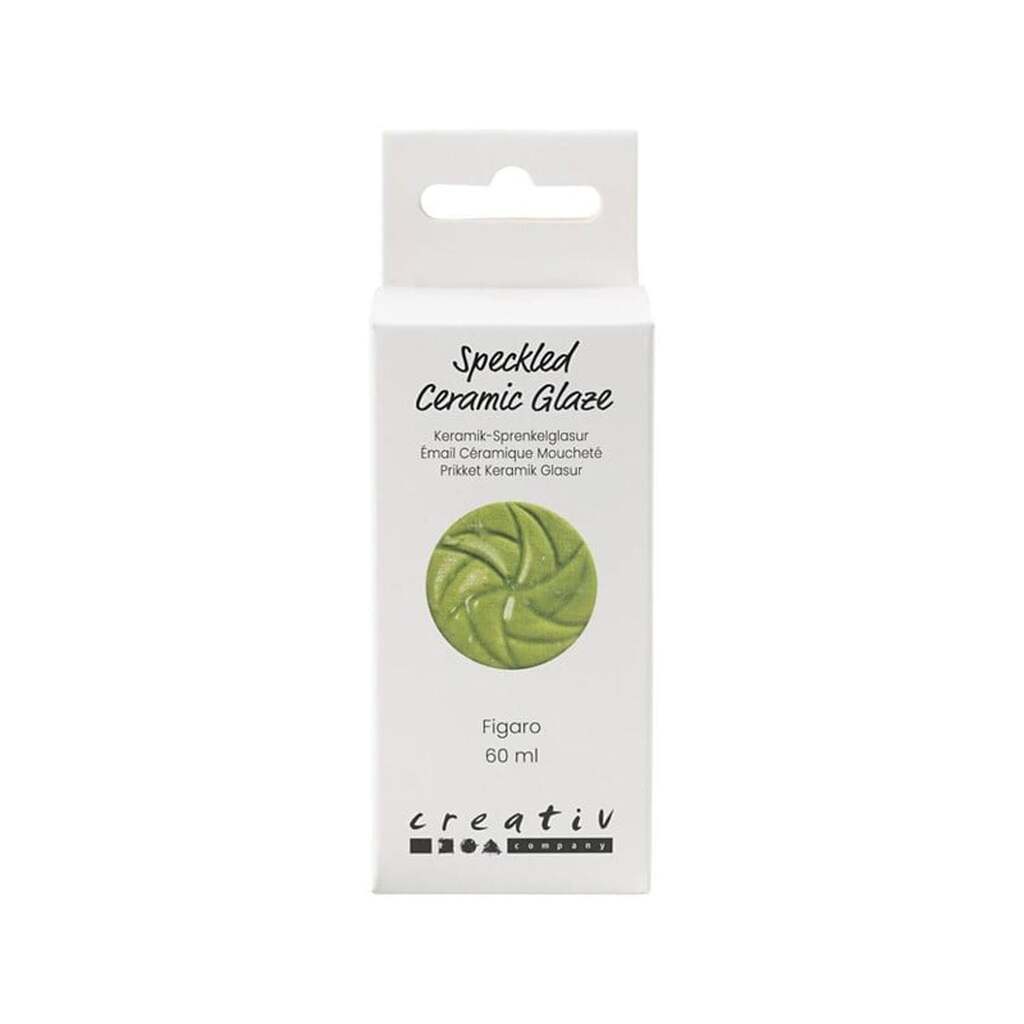 Creativ Company - Speckled Ceramic Glaze 999-1060 C Opaque Figaro - 60ml