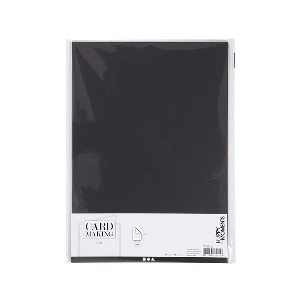 Creativ Company - Cardboard Black A4 220g 10 pcs.