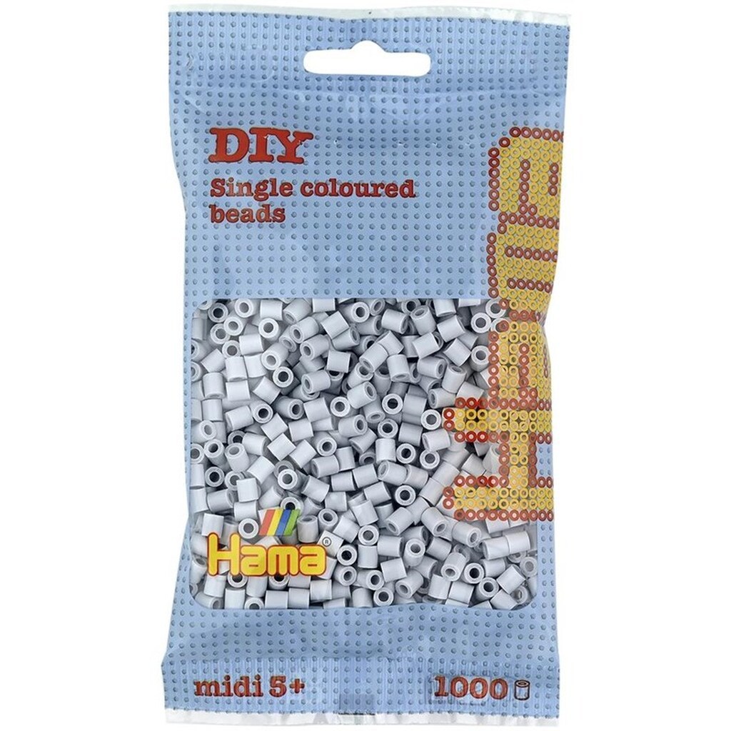 Hama midi beads 1000 pcs light gray 70