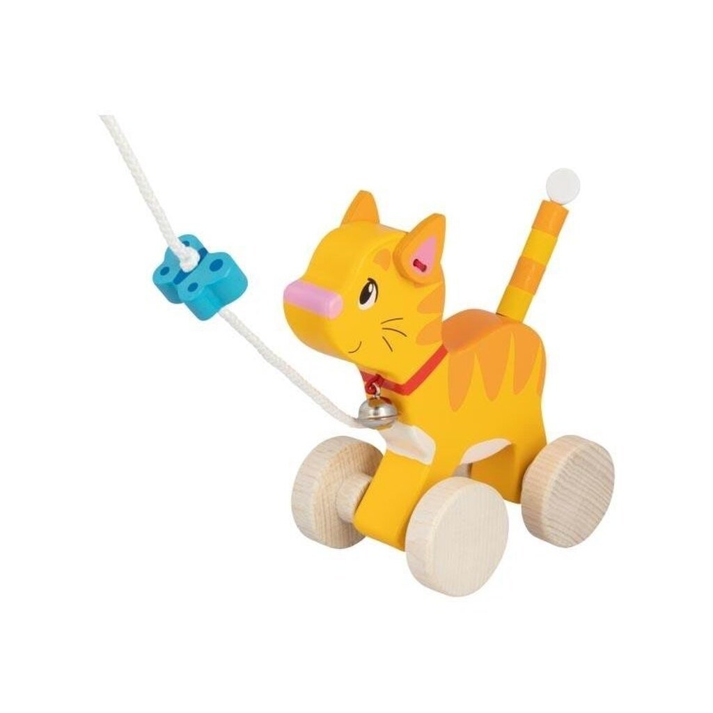Goki Wooden Pull Animal Kitten