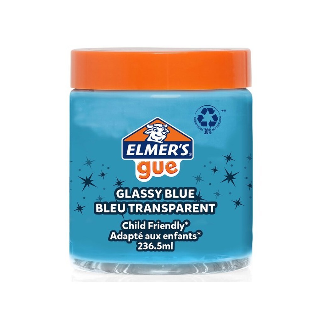 Elmer&apos;s Gue færdiglavet slim | Glasagtig blå slim | 236,5 ml | 1 Stk