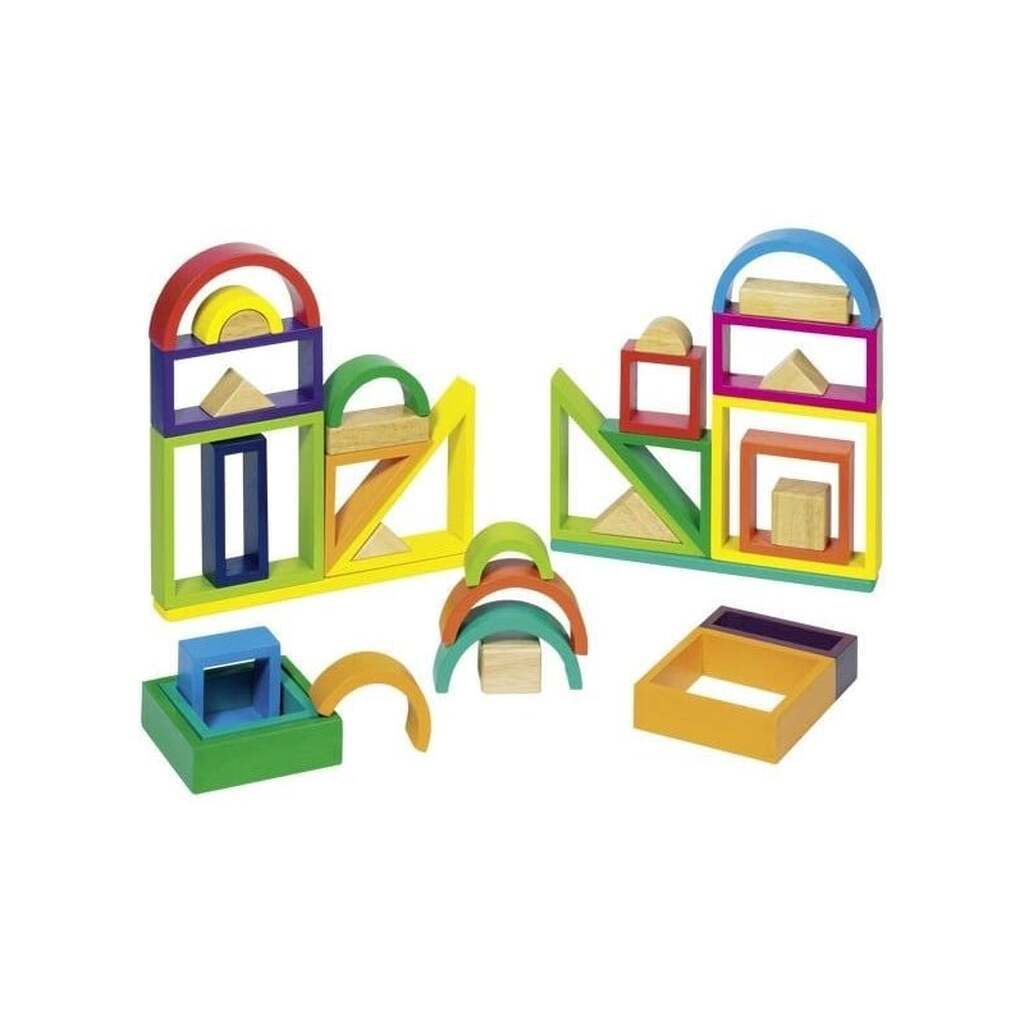 Goki Wooden Building Shapes Fantasy 38pcs