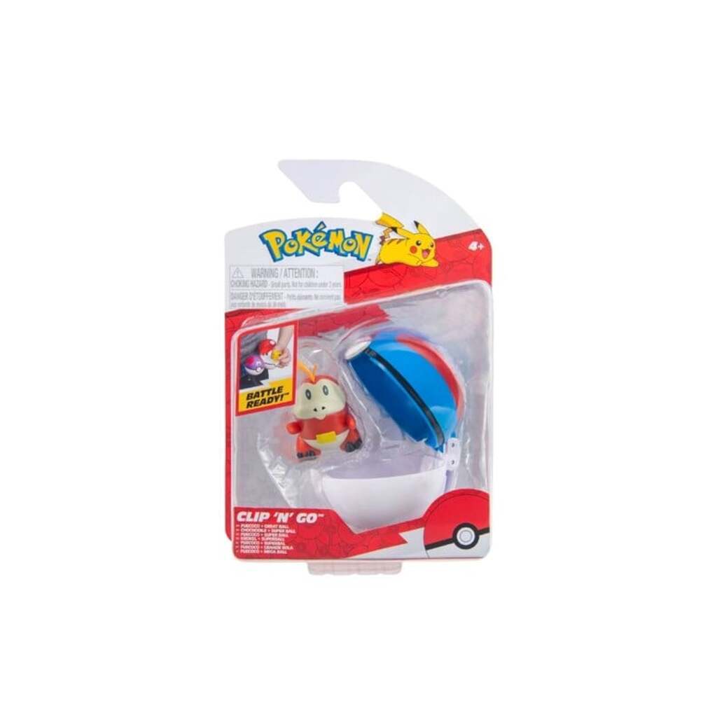 Pokemon Clip N Go Fuecoco with great ball