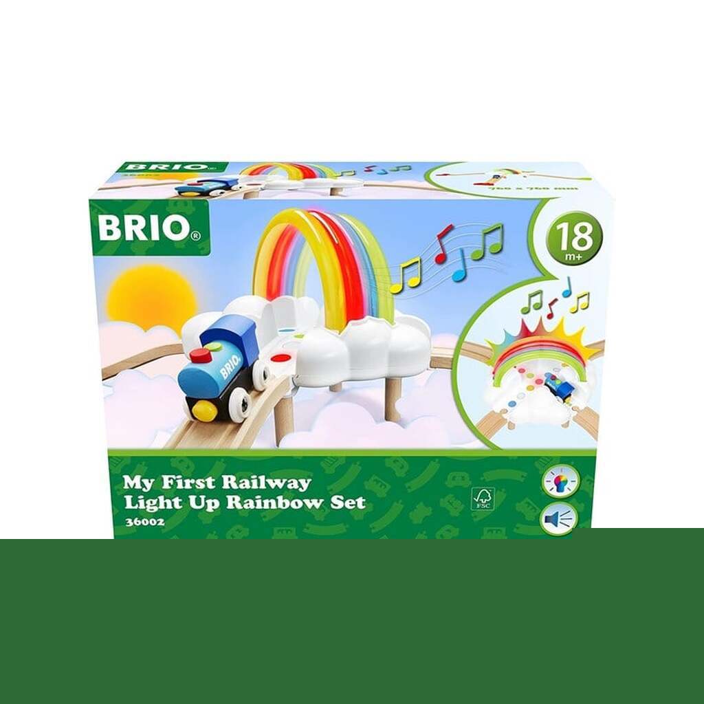 Brio My First Railway Light Up Rainbow Set