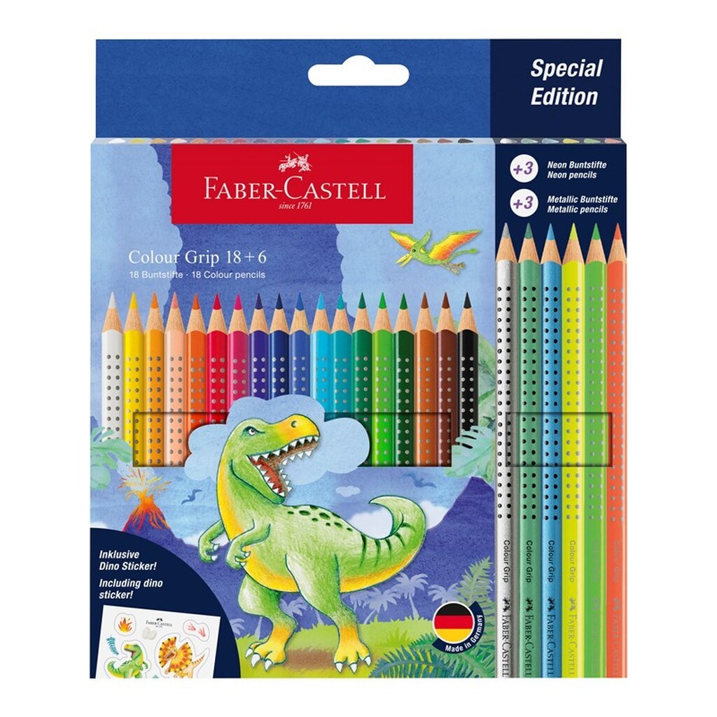 Faber-Castell Grip 2001 akvarel Dino 18+6