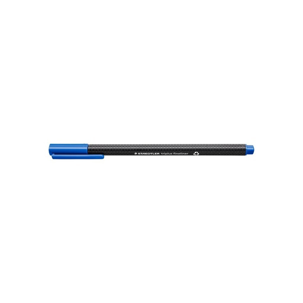 Staedtler TRIPLUS FINELINER rPP, 10 stk CYAN BLÅ
