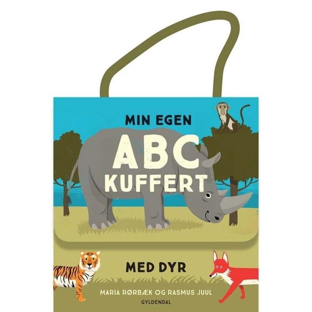 Min egen ABC-kuffert med dyr - Børnebog - Hardcover