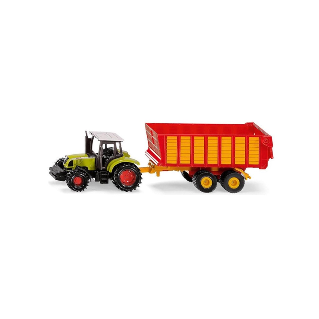 SIKU 1650 Claas Tractor with Silage Wagon 1:72