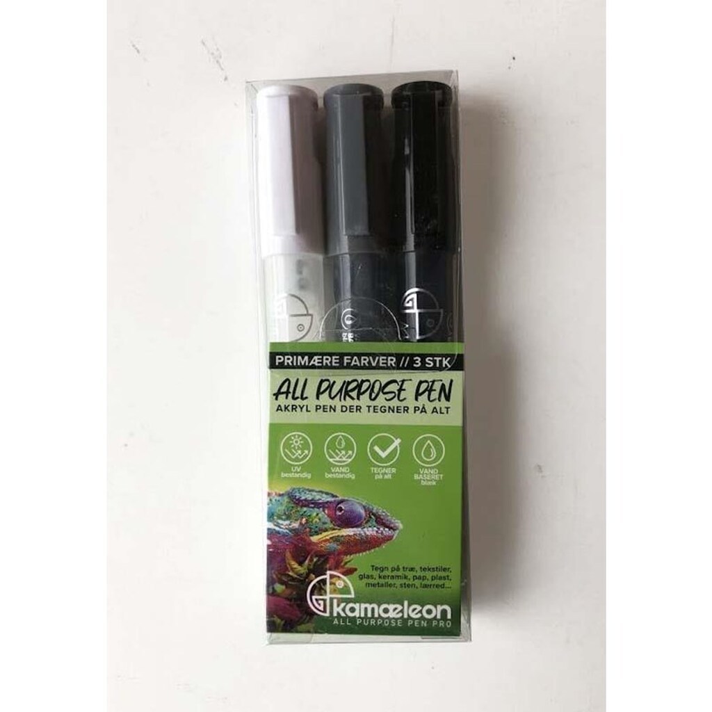 Hobby Mate Stentusser 3 stk. Sort-Grå-Hvid