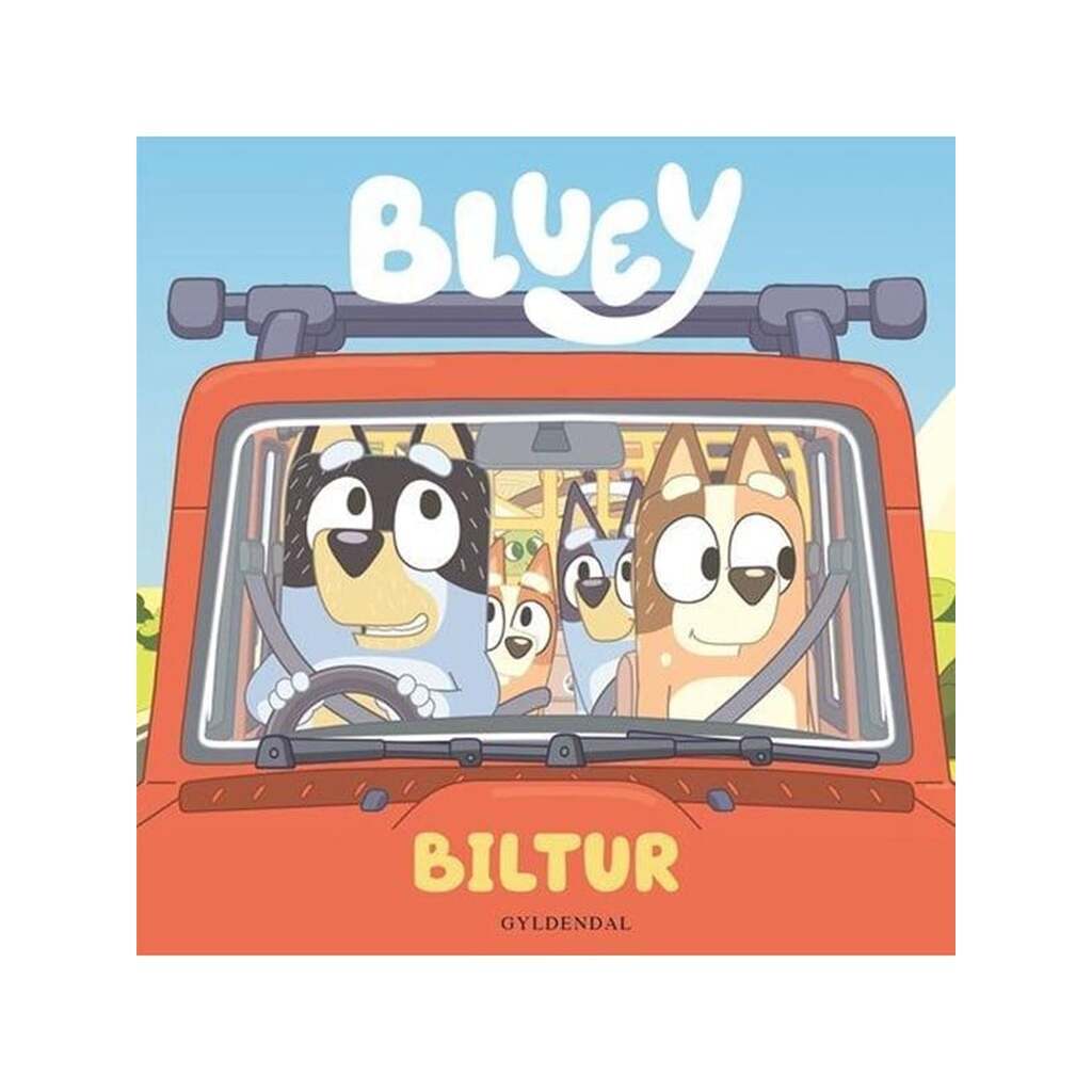 Bluey - Biltur - Børnebog - Papbog