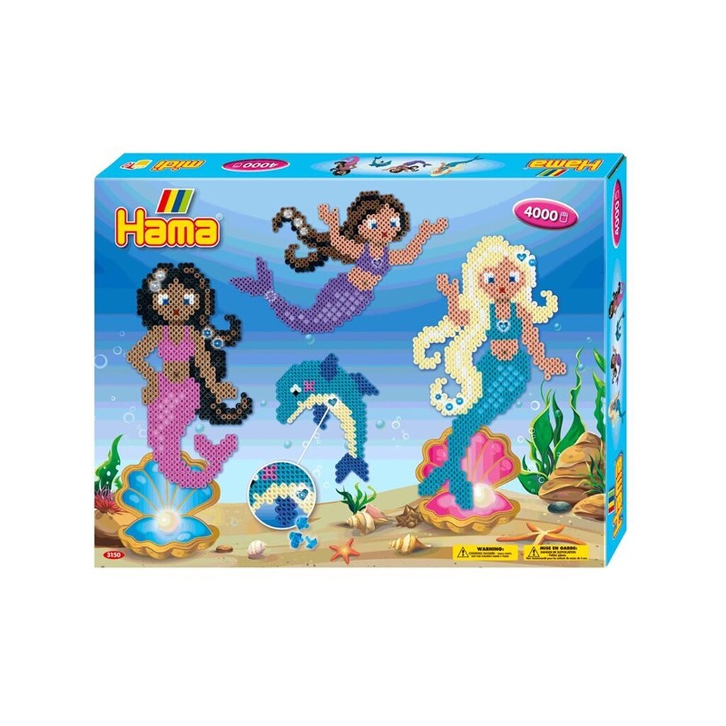 Hama Iron-on bead set Mermaids 4000 pcs