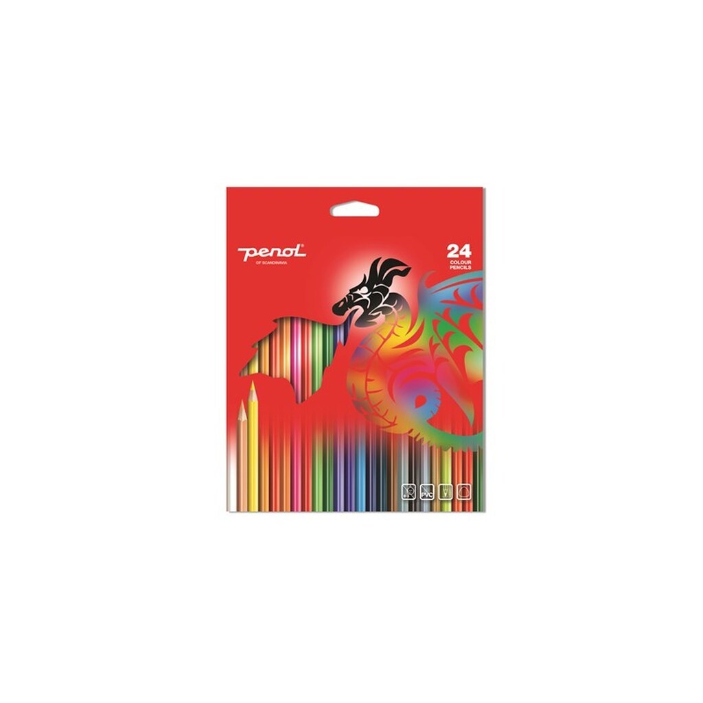 Penol Farveblyanter x24