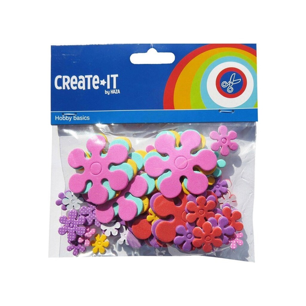 Haza Witbaard Foam stickers Flowers 70 pcs.