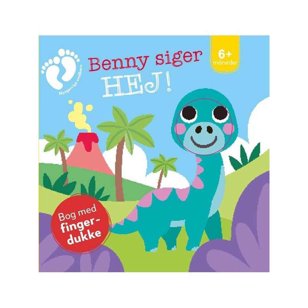 Benny siger hej! - med fingerdukke - Børnebog - Papbog