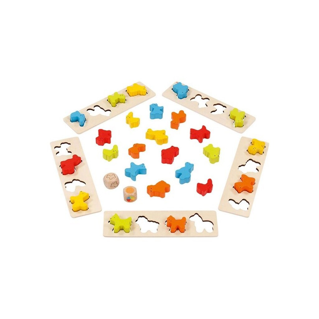 Goki Wooden Sorting Game Animals 25 pcs.