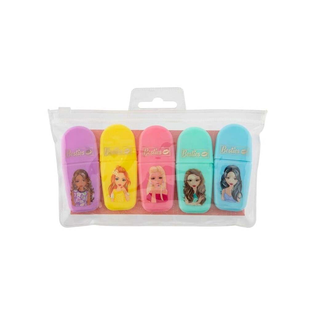Besties Mini Highlighters 5pcs. (Assorted)