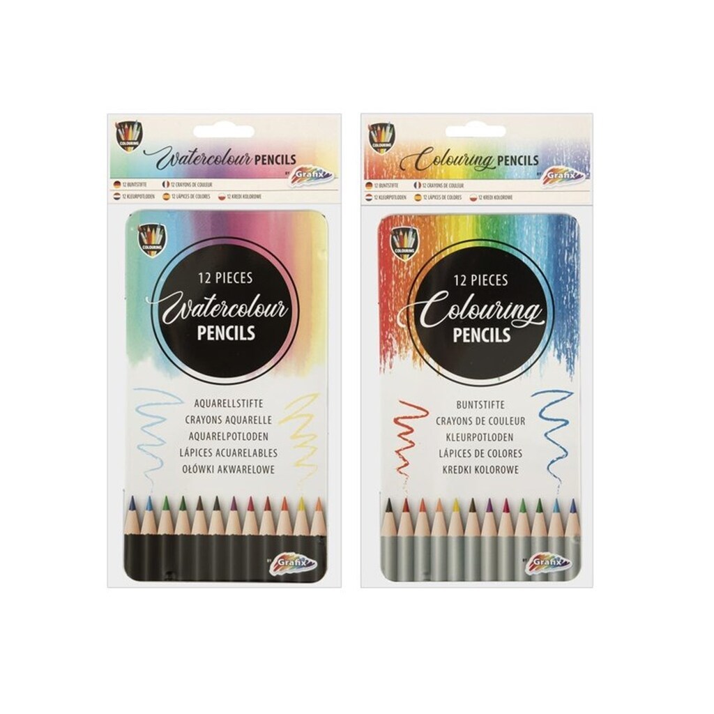 Hobby Mate Farveblyanter 12 stk. i metalæske