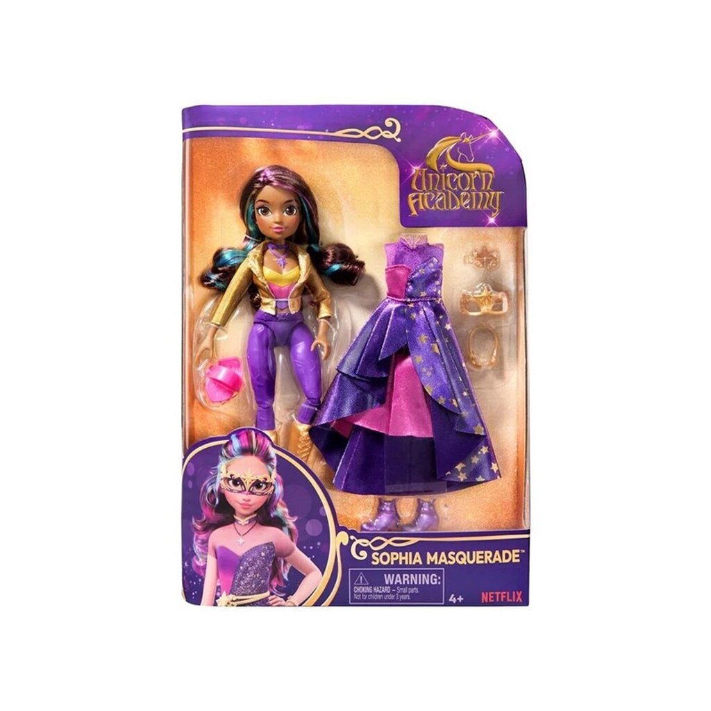 Unicorn Academy Enhjørningeakademiet Dlx Dukke Sophia Masquerade 24 cm