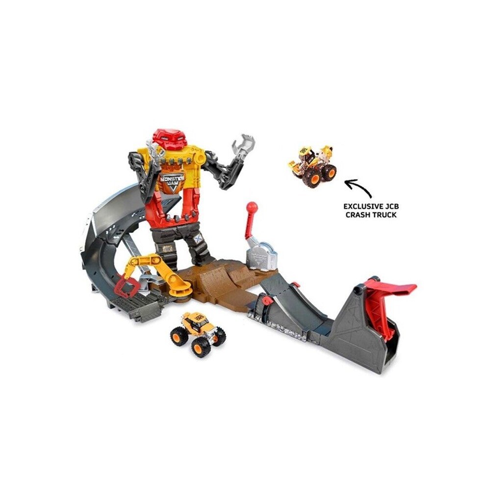 Monster Jam 1:64 Smash &amp; Bash Smashbot Playset