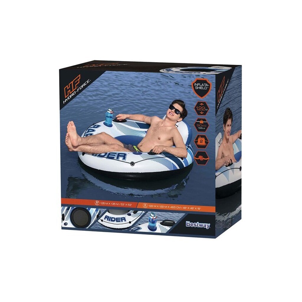 Bestway Hydro Force Rapid Rider Single Tube Swim Ring 122cm