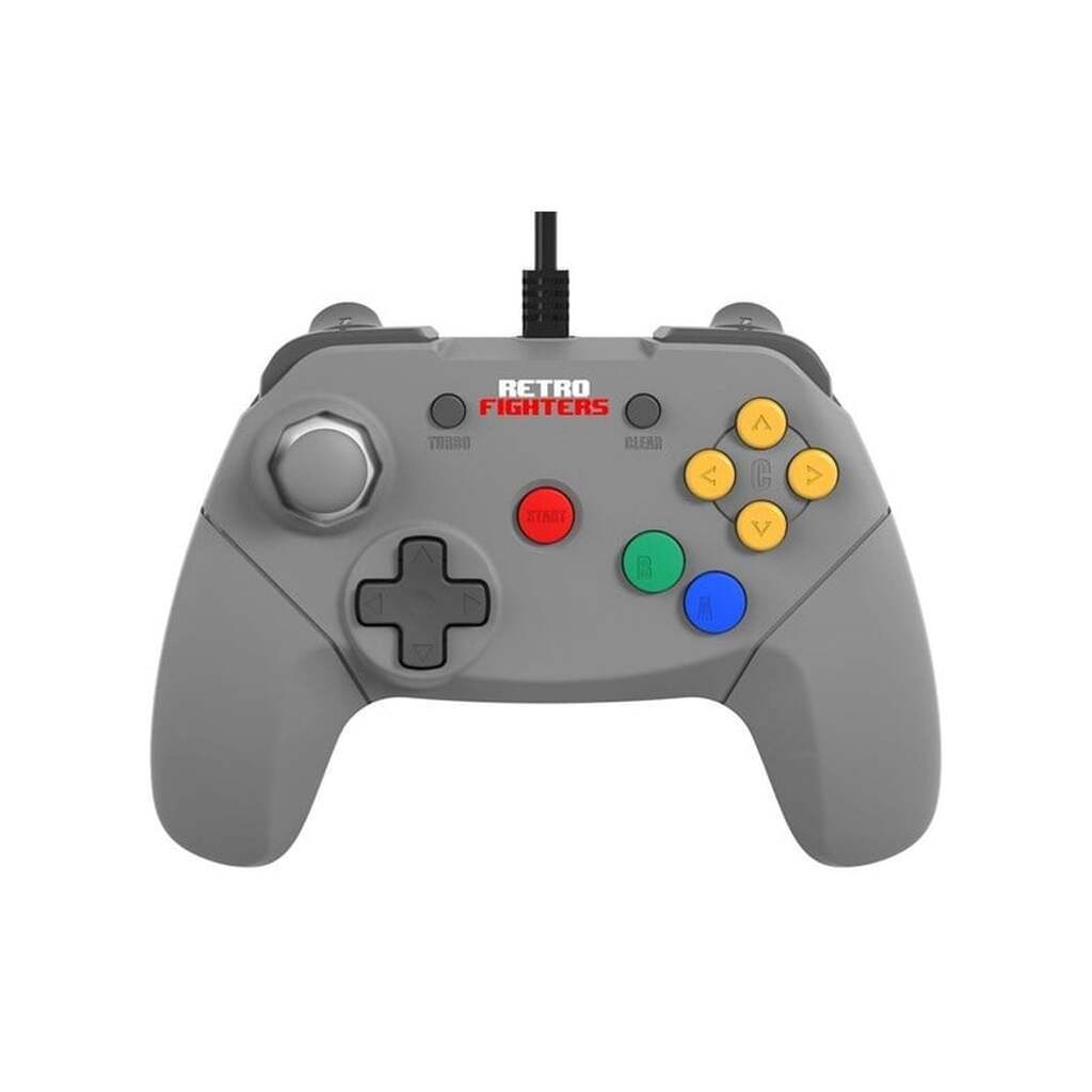 Retro Fighters Brawler64 Wired - Grey - Wired Controller - Nintendo 64