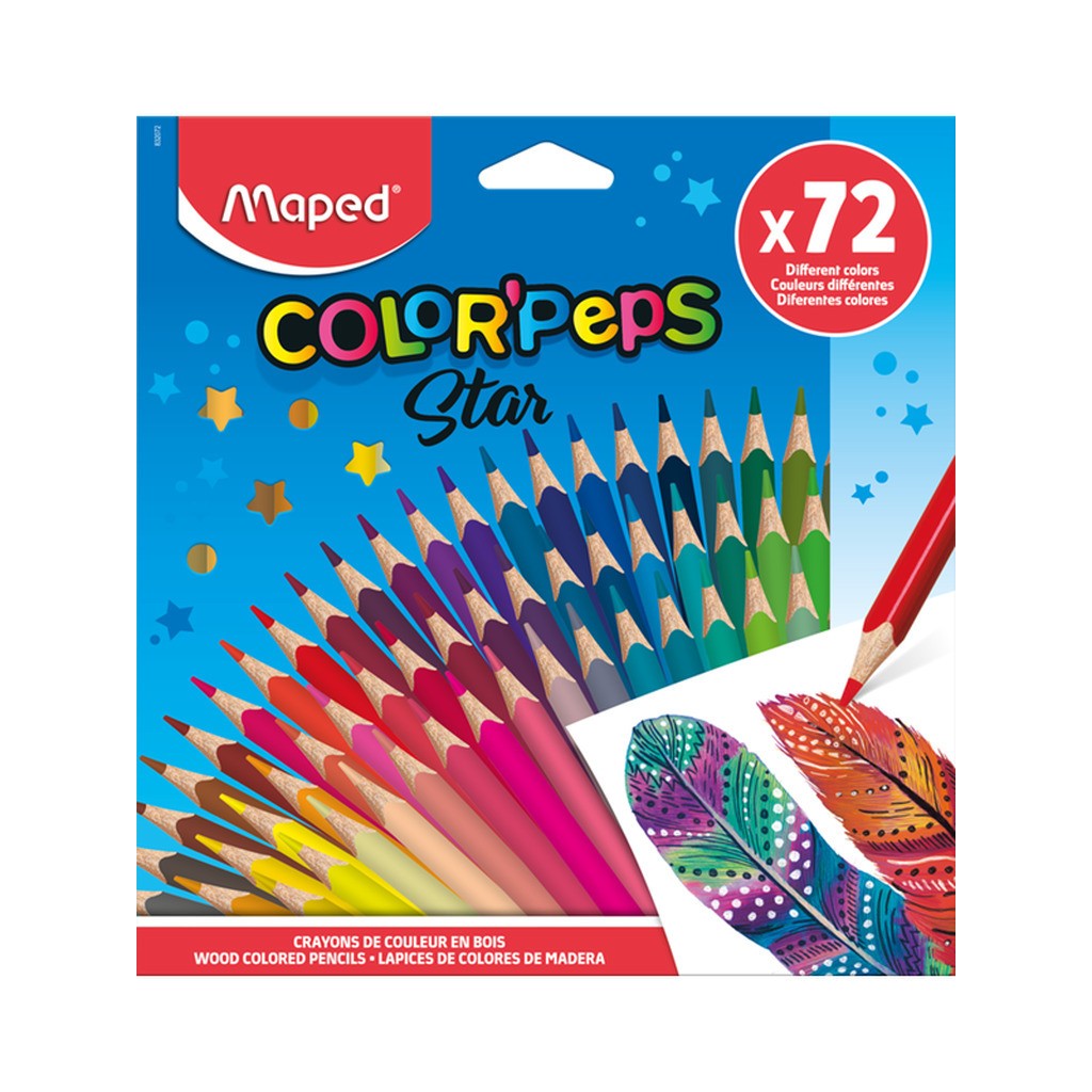 Maped Color&apos;Peps Star farveblyanter x72