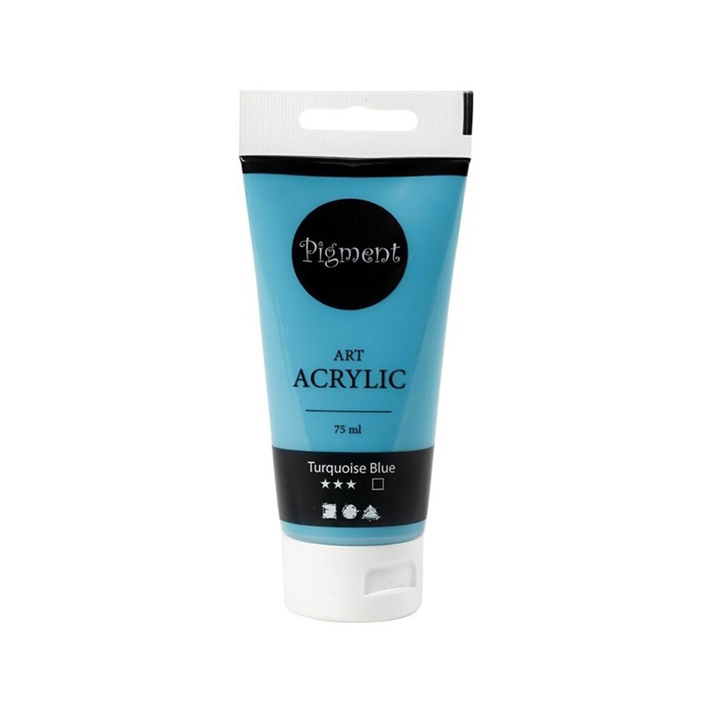 Creativ Company Pigment Art Acrylic Paint Turquise Blue 75ml