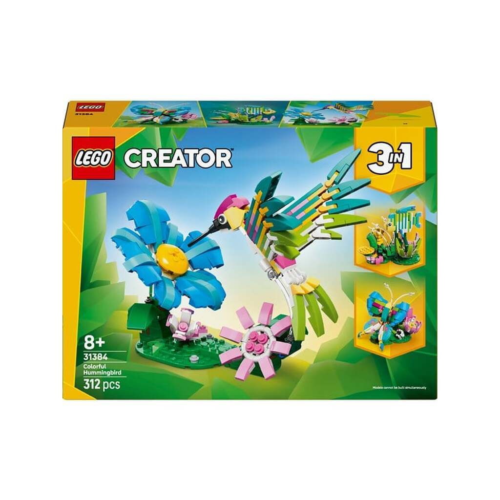 LEGO Creator 31384 Vilde dyr: Farverig kolibri
