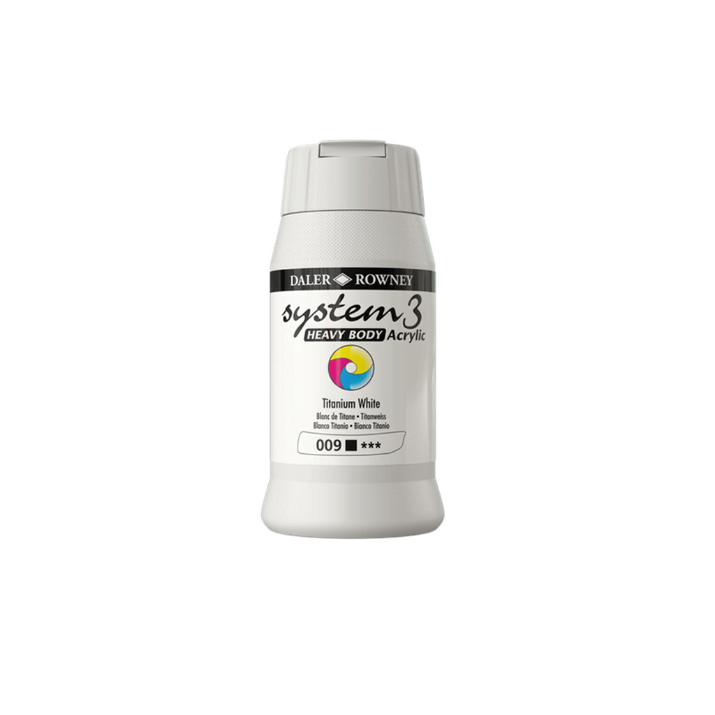Daler-Rowney System3 Heavy Body 500 ml Titanium White