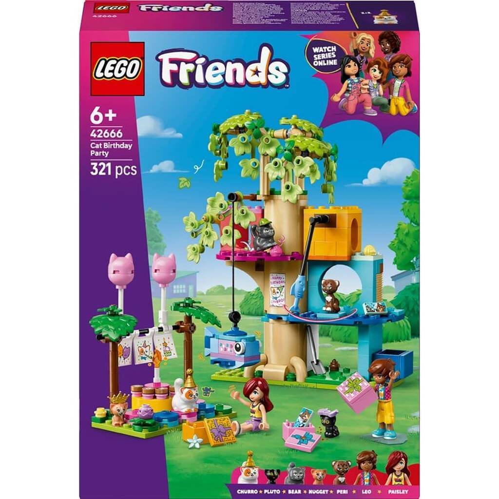 LEGO Friends 42666 Katte-fødselsdagsfest og trætophus