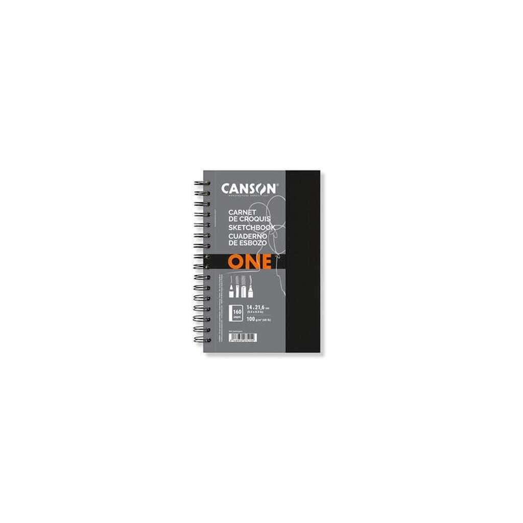 Canson One Art Book 14x21.6 cm 100G Spiral 80 SH Portrait