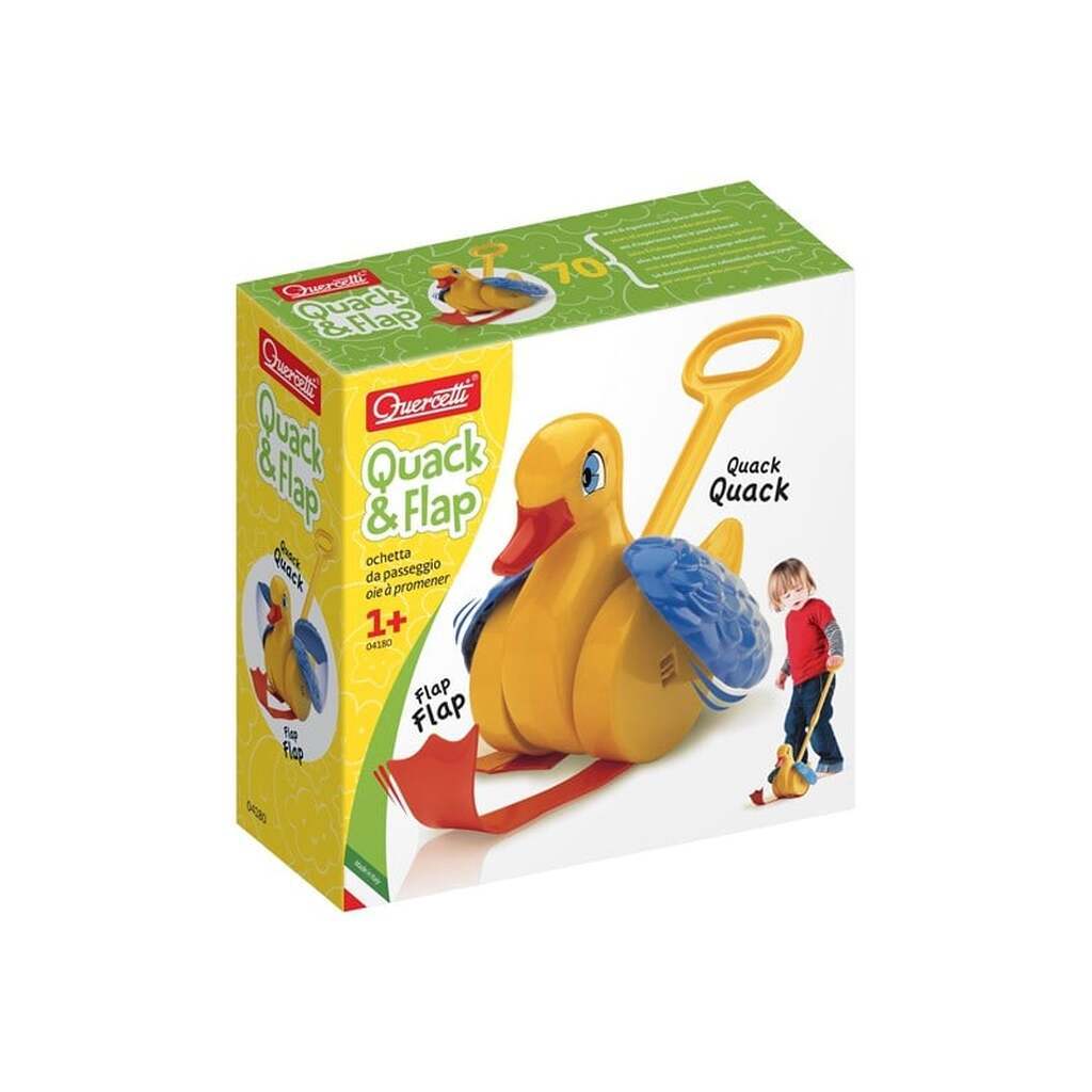 Quercetti Quack &amp; Flap Walk-Along-Duck