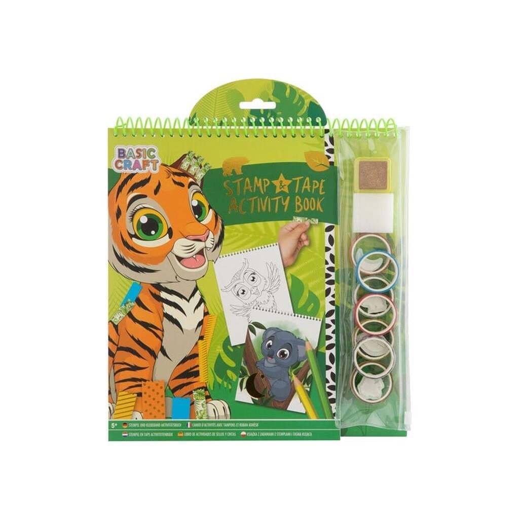 Grafix Stamp and Tape Activity Book - Tiger