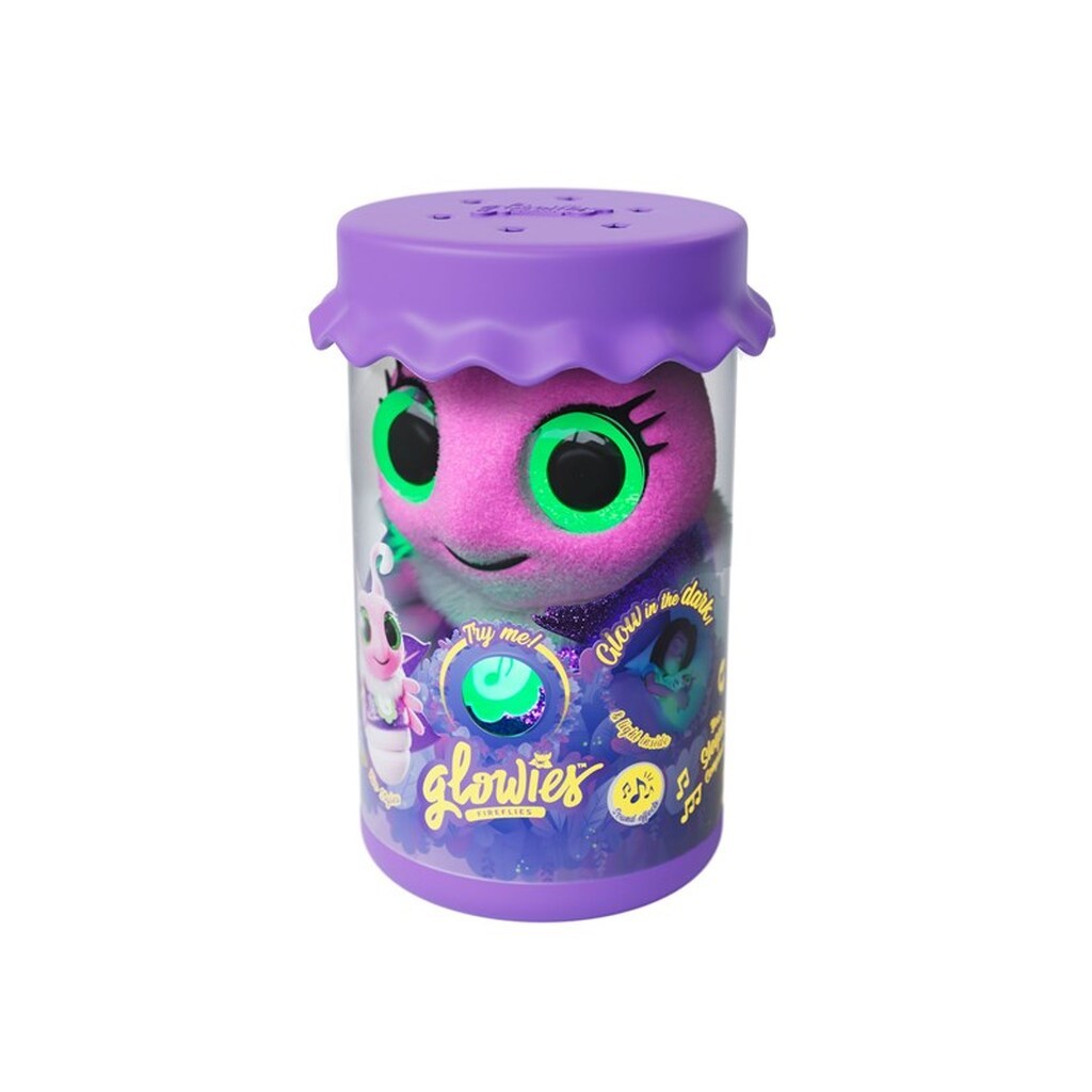 Glowies Fireflies Sovebamse med lys og lyd, Pink